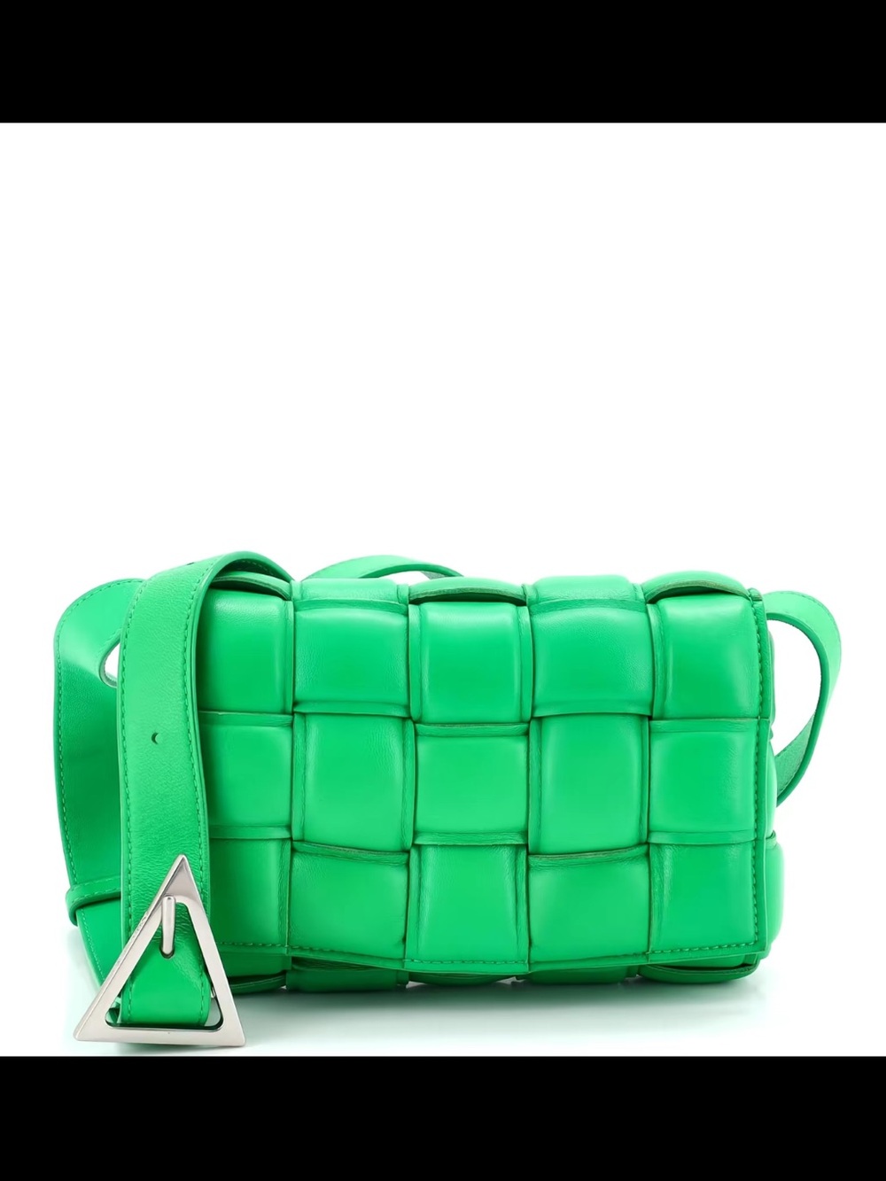 Bottega Veneta Bright Green Intrecciato Nappa Shoulder Bag